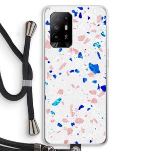 CaseCompany Terrazzo N°6: Oppo A95 5G Transparant Hoesje met koord