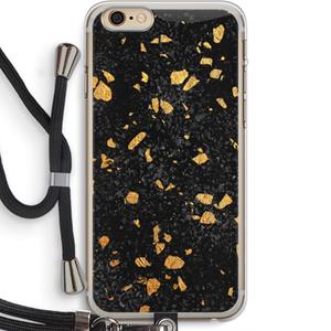 CaseCompany Terrazzo N°7: iPhone 6 PLUS / 6S PLUS Transparant Hoesje met koord