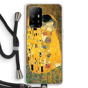 CaseCompany Der Kuss: Oppo A95 5G Transparant Hoesje met koord