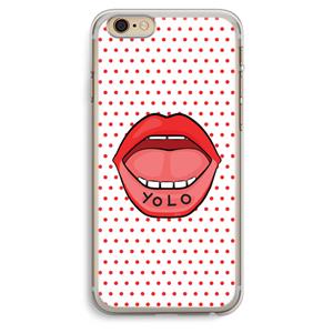 CaseCompany Yolo Denise: iPhone 6 Plus / 6S Plus Transparant Hoesje