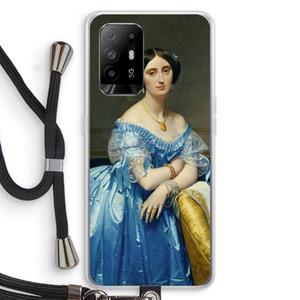 CaseCompany Eleonore: Oppo A95 5G Transparant Hoesje met koord