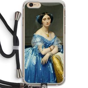 CaseCompany Eleonore: iPhone 6 PLUS / 6S PLUS Transparant Hoesje met koord