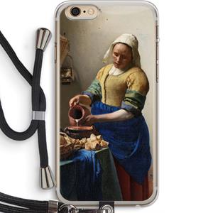 CaseCompany The Milkmaid: iPhone 6 PLUS / 6S PLUS Transparant Hoesje met koord