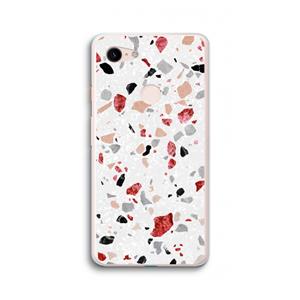 CaseCompany Terrazzo N°12: Google Pixel 3 XL Transparant Hoesje