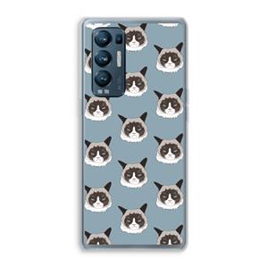CaseCompany It's a Purrr Case: Oppo Find X3 Neo Transparant Hoesje