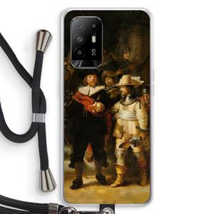 CaseCompany De Nachtwacht: Oppo A95 5G Transparant Hoesje met koord