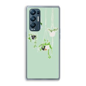 CaseCompany Hang In There: Oppo Find X3 Neo Transparant Hoesje