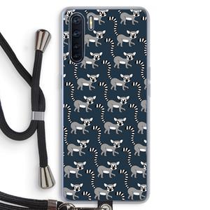 CaseCompany Makis: Oppo A91 Transparant Hoesje met koord