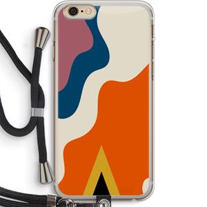 CaseCompany Noor A: iPhone 6 PLUS / 6S PLUS Transparant Hoesje met koord