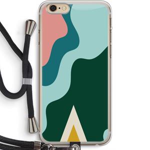 CaseCompany Noor B: iPhone 6 PLUS / 6S PLUS Transparant Hoesje met koord