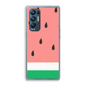 CaseCompany Watermeloen: Oppo Find X3 Neo Transparant Hoesje