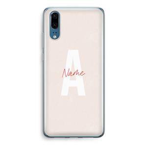 CaseCompany Strawberry Milkshake: Huawei P20 Transparant Hoesje