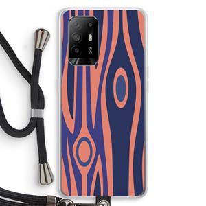 CaseCompany Bast A: Oppo A95 5G Transparant Hoesje met koord