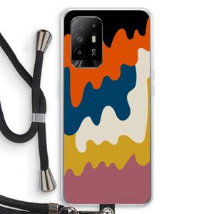 CaseCompany Baar A: Oppo A95 5G Transparant Hoesje met koord
