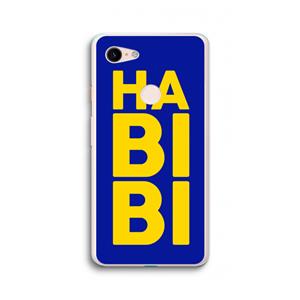 CaseCompany Habibi Blue: Google Pixel 3 XL Transparant Hoesje
