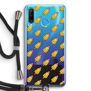 CaseCompany Waterijsjes: Huawei P30 Lite Transparant Hoesje met koord