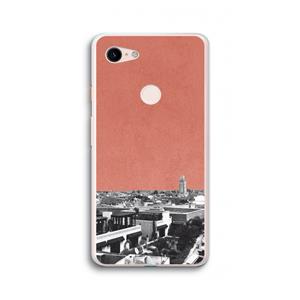 CaseCompany Marrakech Skyline : Google Pixel 3 XL Transparant Hoesje