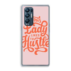 CaseCompany Hustle Lady: Oppo Find X3 Neo Transparant Hoesje
