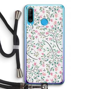 CaseCompany Sierlijke bloemen: Huawei P30 Lite Transparant Hoesje met koord