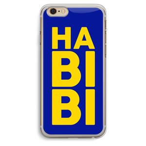 CaseCompany Habibi Blue: iPhone 6 Plus / 6S Plus Transparant Hoesje