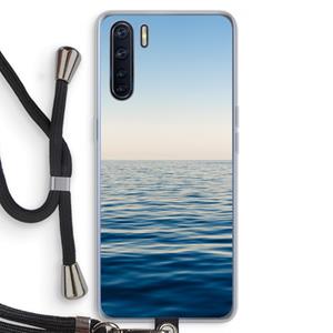 CaseCompany Water horizon: Oppo A91 Transparant Hoesje met koord