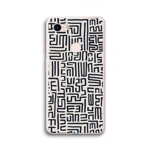 CaseCompany Moroccan Print: Google Pixel 3 XL Transparant Hoesje