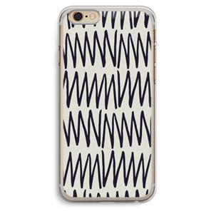 CaseCompany Marrakech Zigzag: iPhone 6 Plus / 6S Plus Transparant Hoesje