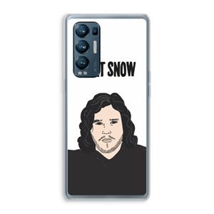 CaseCompany Let It Snow: Oppo Find X3 Neo Transparant Hoesje