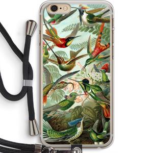 CaseCompany Haeckel Trochilidae: iPhone 6 PLUS / 6S PLUS Transparant Hoesje met koord