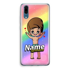 CaseCompany Chibi Maker man: Huawei P20 Transparant Hoesje