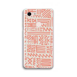 CaseCompany Marrakech Pink: Google Pixel 3 XL Transparant Hoesje