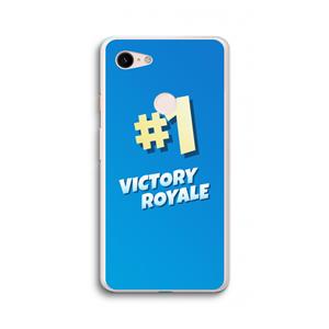 CaseCompany Victory Royale: Google Pixel 3 XL Transparant Hoesje