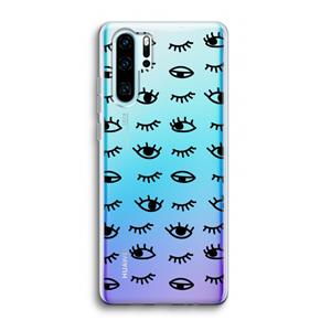 CaseCompany Eye pattern #2: Huawei P30 Pro Transparant Hoesje