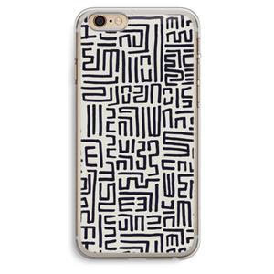 CaseCompany Moroccan Print: iPhone 6 Plus / 6S Plus Transparant Hoesje