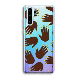 CaseCompany Hands dark: Huawei P30 Pro Transparant Hoesje