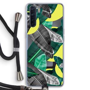 CaseCompany Fantasie jungle: Oppo A91 Transparant Hoesje met koord