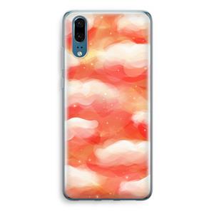 CaseCompany Lichte Wolken: Huawei P20 Transparant Hoesje