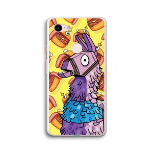 CaseCompany Loot Burger: Google Pixel 3 XL Transparant Hoesje