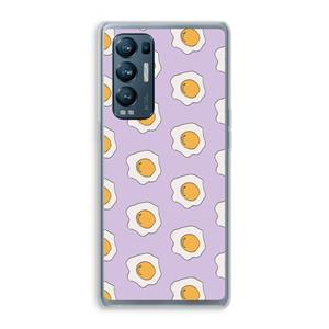 CaseCompany Bacon to my eggs #1: Oppo Find X3 Neo Transparant Hoesje