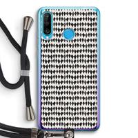 CaseCompany Crazy shapes: Huawei P30 Lite Transparant Hoesje met koord