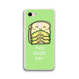 CaseCompany Avo Good Day: Google Pixel 3 XL Transparant Hoesje