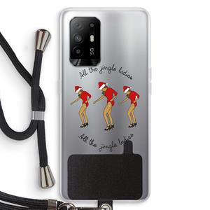 CaseCompany Jingle Ladies: Oppo A95 5G Transparant Hoesje met koord