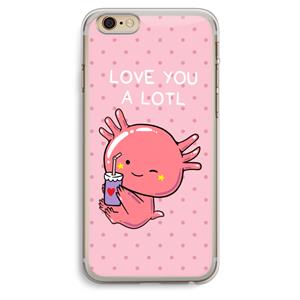 CaseCompany Love You A Lotl: iPhone 6 Plus / 6S Plus Transparant Hoesje