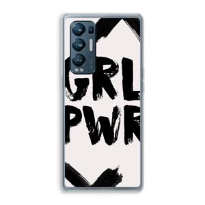 CaseCompany Girl Power #2: Oppo Find X3 Neo Transparant Hoesje