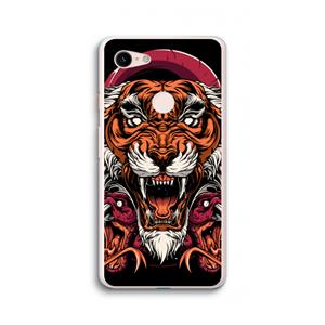 CaseCompany Tiger and Rattlesnakes: Google Pixel 3 XL Transparant Hoesje