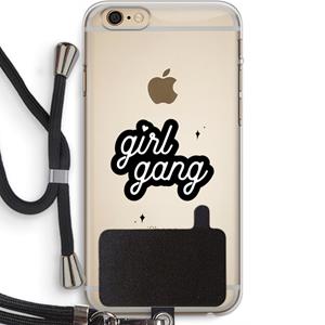 CaseCompany Girl Gang: iPhone 6 PLUS / 6S PLUS Transparant Hoesje met koord