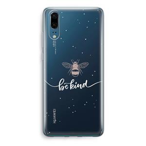 CaseCompany Be(e) kind: Huawei P20 Transparant Hoesje
