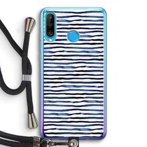 CaseCompany Verrassende lijnen: Huawei P30 Lite Transparant Hoesje met koord