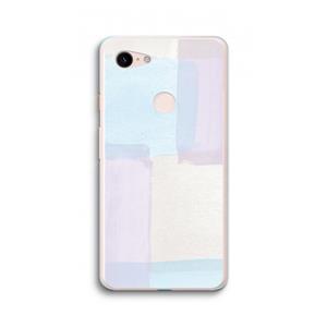 CaseCompany Square pastel: Google Pixel 3 XL Transparant Hoesje