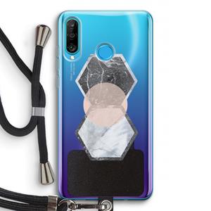 CaseCompany Creatieve toets: Huawei P30 Lite Transparant Hoesje met koord